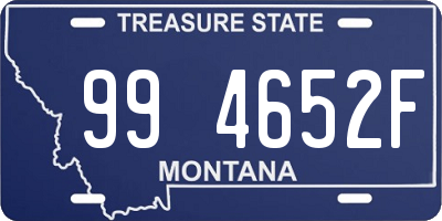 MT license plate 994652F