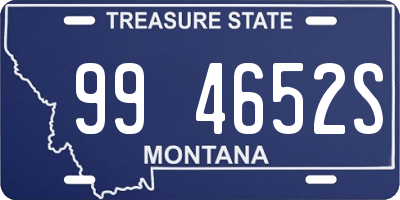 MT license plate 994652S