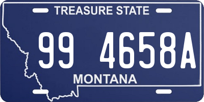 MT license plate 994658A