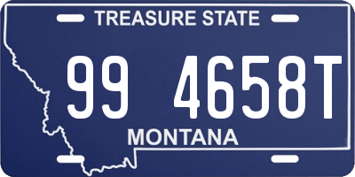 MT license plate 994658T