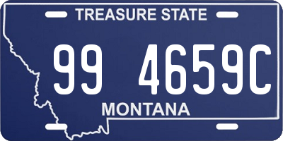 MT license plate 994659C