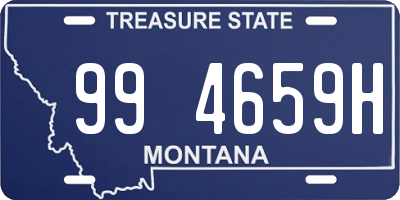 MT license plate 994659H