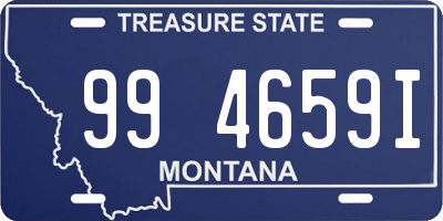 MT license plate 994659I