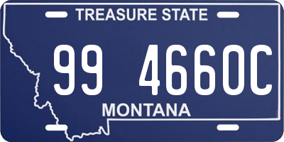 MT license plate 994660C