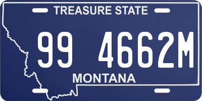 MT license plate 994662M
