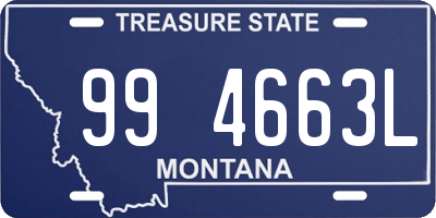 MT license plate 994663L