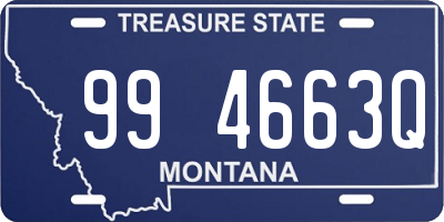 MT license plate 994663Q