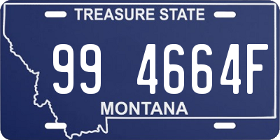 MT license plate 994664F