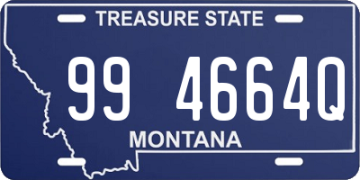 MT license plate 994664Q