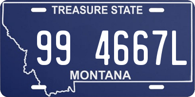 MT license plate 994667L