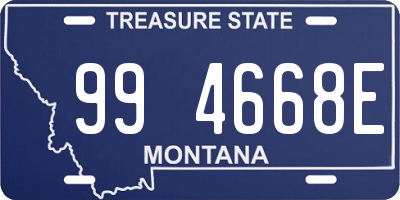 MT license plate 994668E