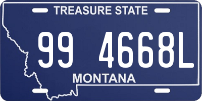 MT license plate 994668L