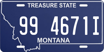 MT license plate 994671I