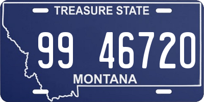 MT license plate 994672O