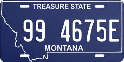 MT license plate 994675E