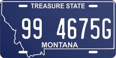 MT license plate 994675G