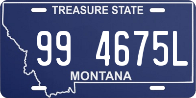 MT license plate 994675L