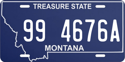 MT license plate 994676A