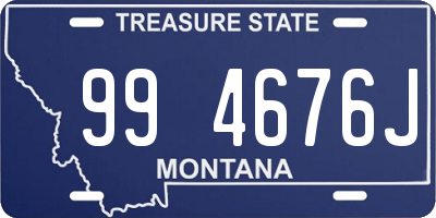 MT license plate 994676J