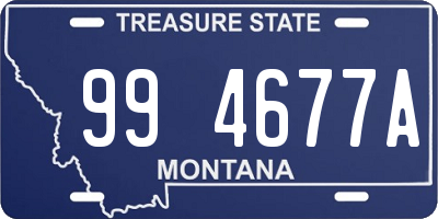 MT license plate 994677A