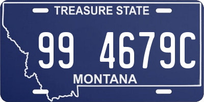 MT license plate 994679C