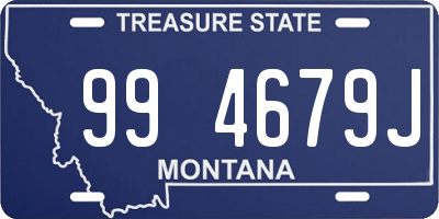 MT license plate 994679J