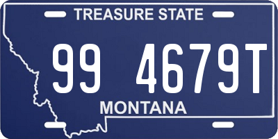 MT license plate 994679T