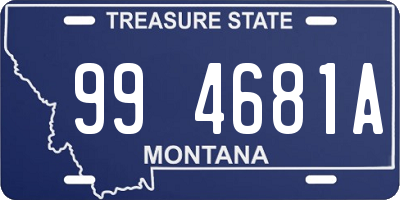 MT license plate 994681A
