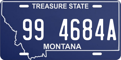 MT license plate 994684A