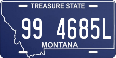 MT license plate 994685L