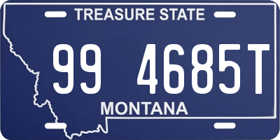 MT license plate 994685T