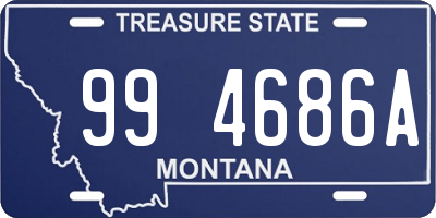 MT license plate 994686A