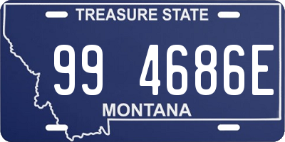 MT license plate 994686E