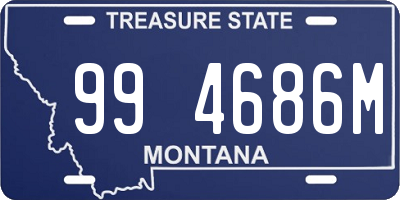 MT license plate 994686M