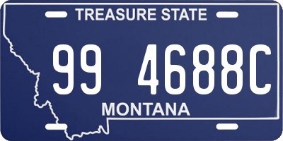 MT license plate 994688C