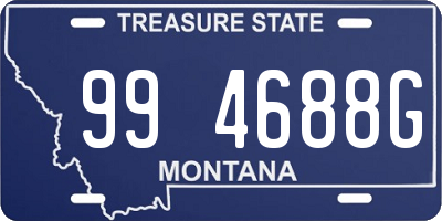 MT license plate 994688G