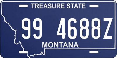 MT license plate 994688Z