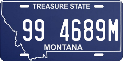 MT license plate 994689M