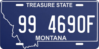 MT license plate 994690F