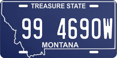 MT license plate 994690W