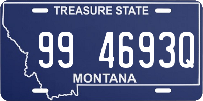 MT license plate 994693Q