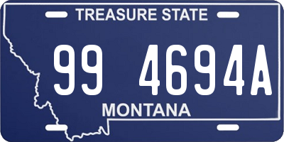 MT license plate 994694A