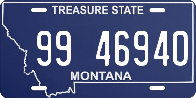 MT license plate 994694O