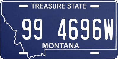 MT license plate 994696W