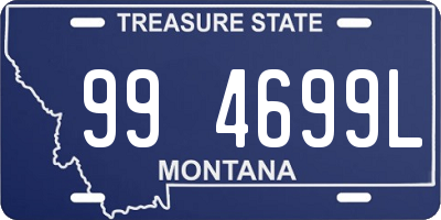 MT license plate 994699L