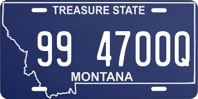 MT license plate 994700Q