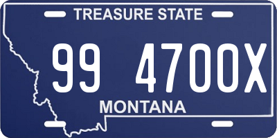 MT license plate 994700X