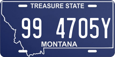 MT license plate 994705Y