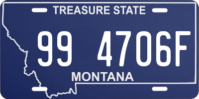 MT license plate 994706F