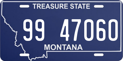 MT license plate 994706O